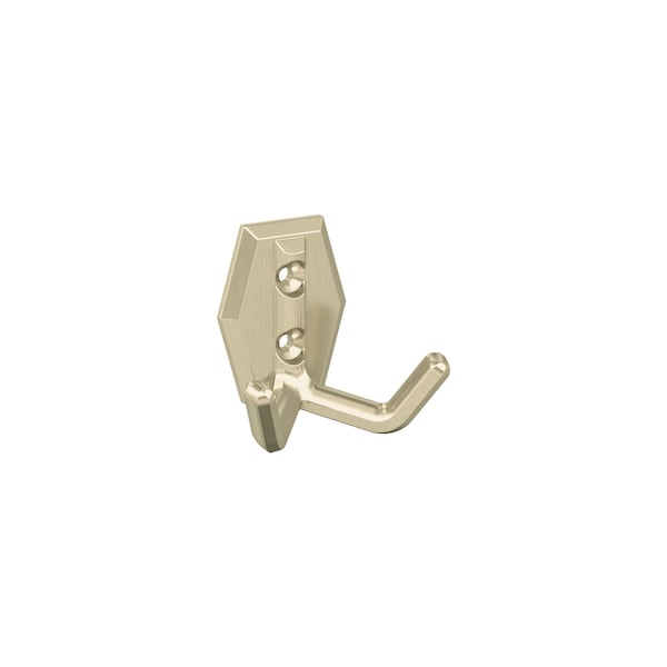Amerock Benton Transitional Double Prong Golden Champagne Wall Hook H37008BBZ - main